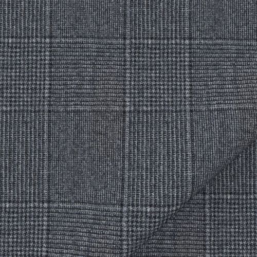 European Designer Deadstock – Wool/Acrylic/Mohair Chunky Boucle Knit –  Red/Grey - Stonemountain & Daughter Fabrics